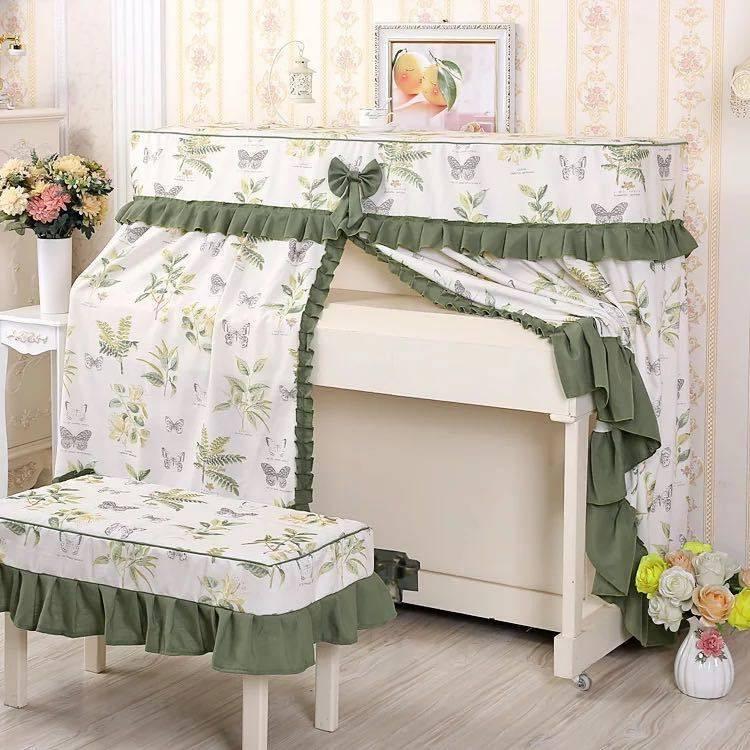 A30944 ピアノカバー ピアノイスカバー 2点セット