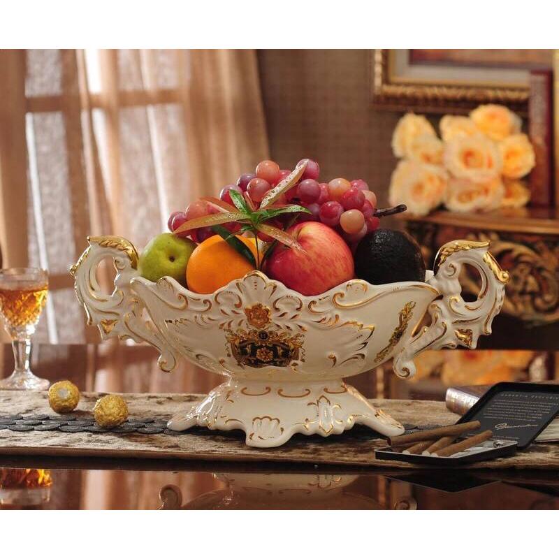 特売 A 高級果物皿 盛り皿 お菓子皿 フルーツプレート 花柄豪華