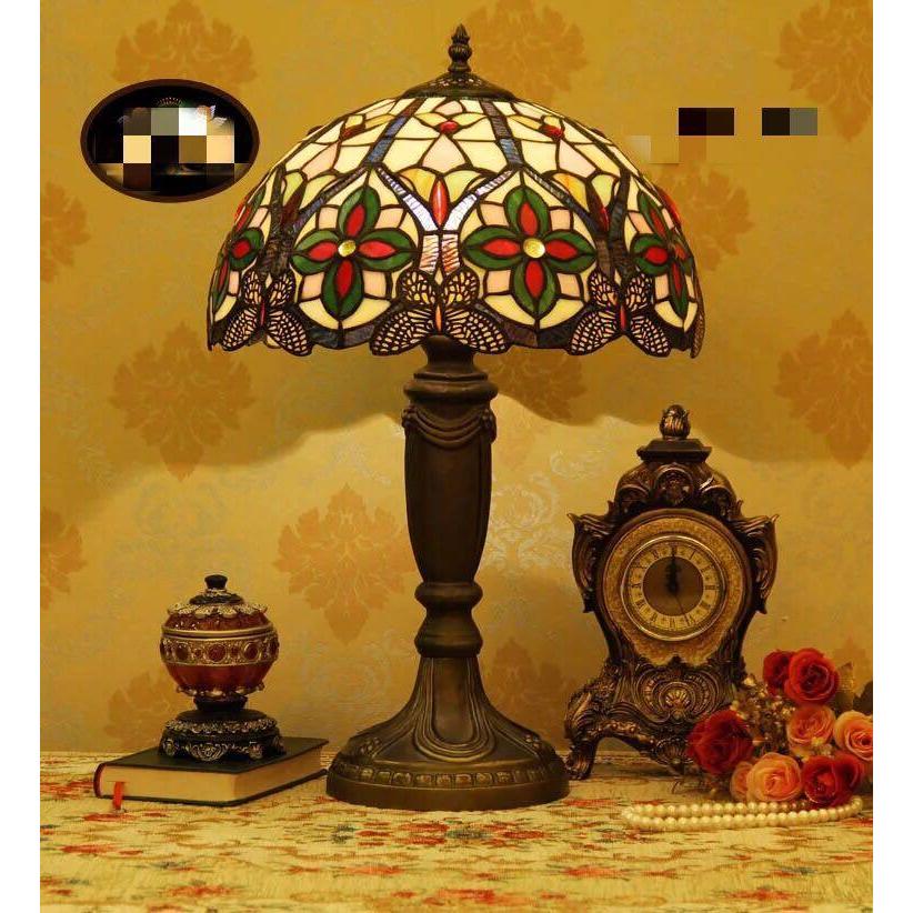 A20811 ステンドグラスランプ 卓上スタンド ．豪華テーブルランプ 卓上
