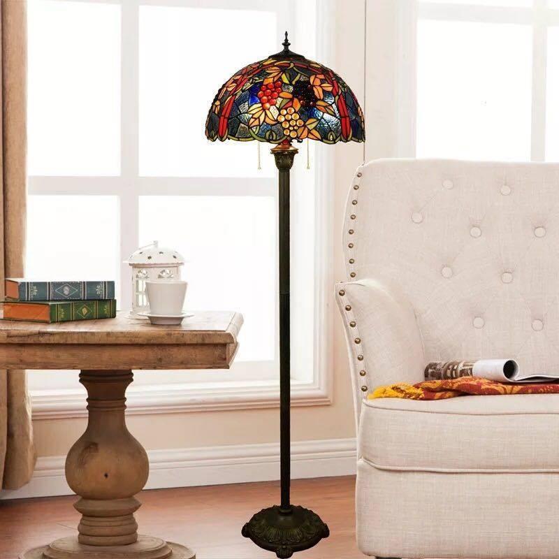 A17112 ステンドグラスフロアライト ．間接照明 フロアスタンド 照明