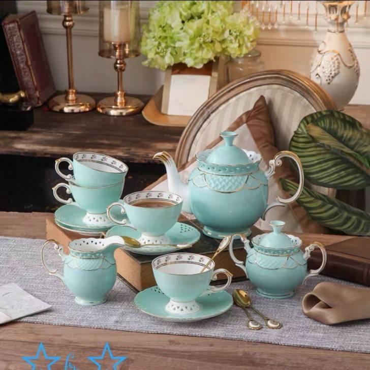 A09907 高級西洋ティー・コーヒーカップセット カップ＆ソーサー4客  