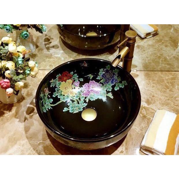 楽天市場】A024955洗面ボウル 洗面ボールセット．陶器 手水鉢 手洗器