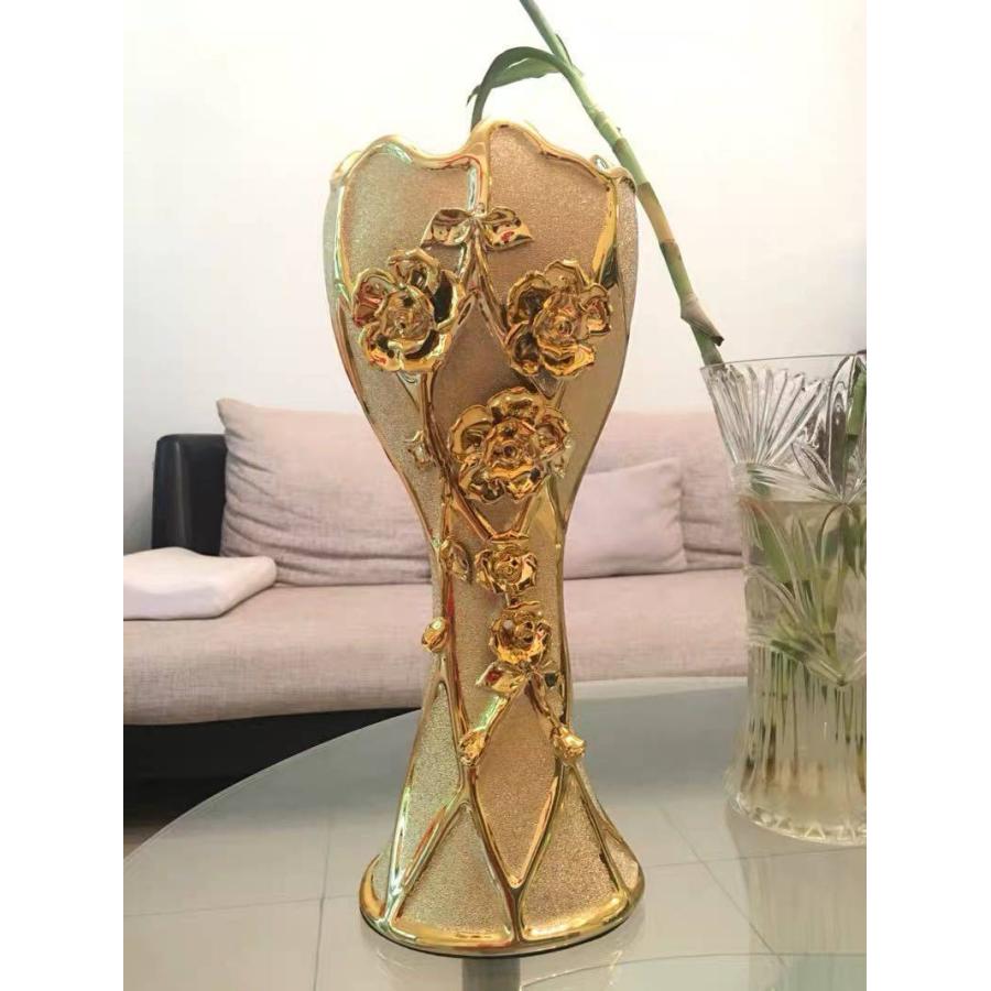 A19125 花瓶 かびん 花器 花入れフラワーベース インテリア 雑貨 花柄 陶器_2