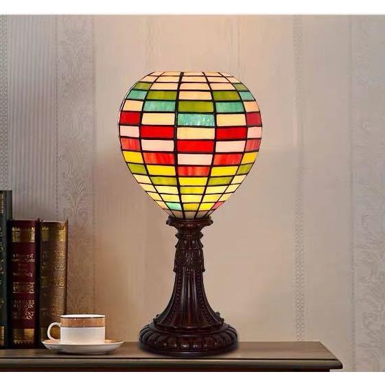 A14463 ステンドグラスランプ 卓上スタンド ．豪華テーブルランプ 卓上