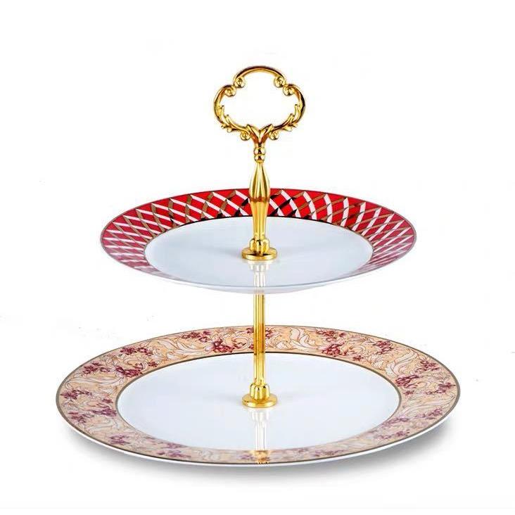 ミントン ハドンホール アフタヌーンティー用3段ケーキスタンド