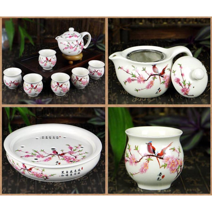 A05580 茶器セット お茶 中国茶道具 陶器 急須 湯呑み 工夫茶 茶芸茶盤