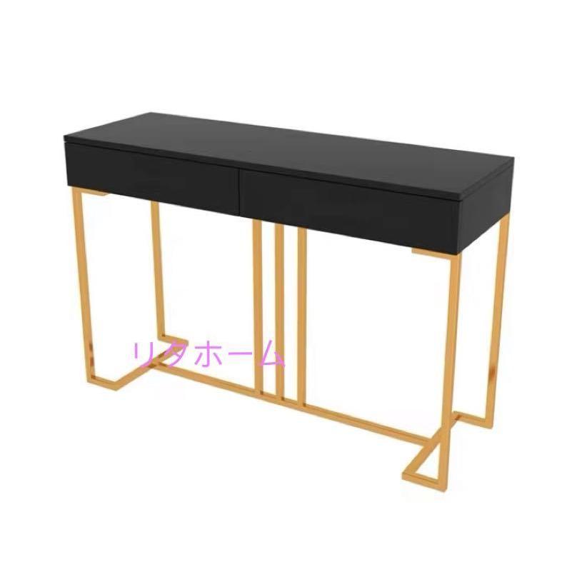 A15025 高級サイドテーブル コンソールテーブル 玄関テーブル 花台 電話台 アンティーク調デザイン幅100cm