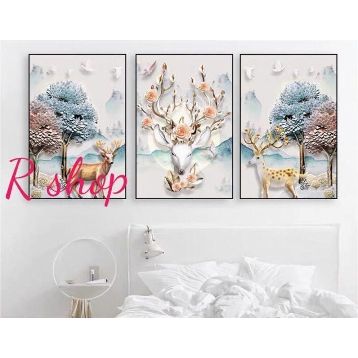 A24097 壁飾りアートパネル プリント 絵画 インテリア 壁掛け　キャンバスプリントポスター3枚　40x60