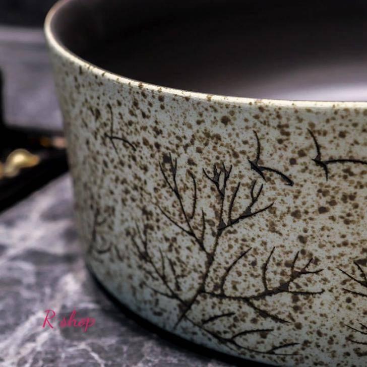 A16975 高級洗面台 洗面ボウルセット ．洗面ボール 陶器 手水鉢 ．手洗