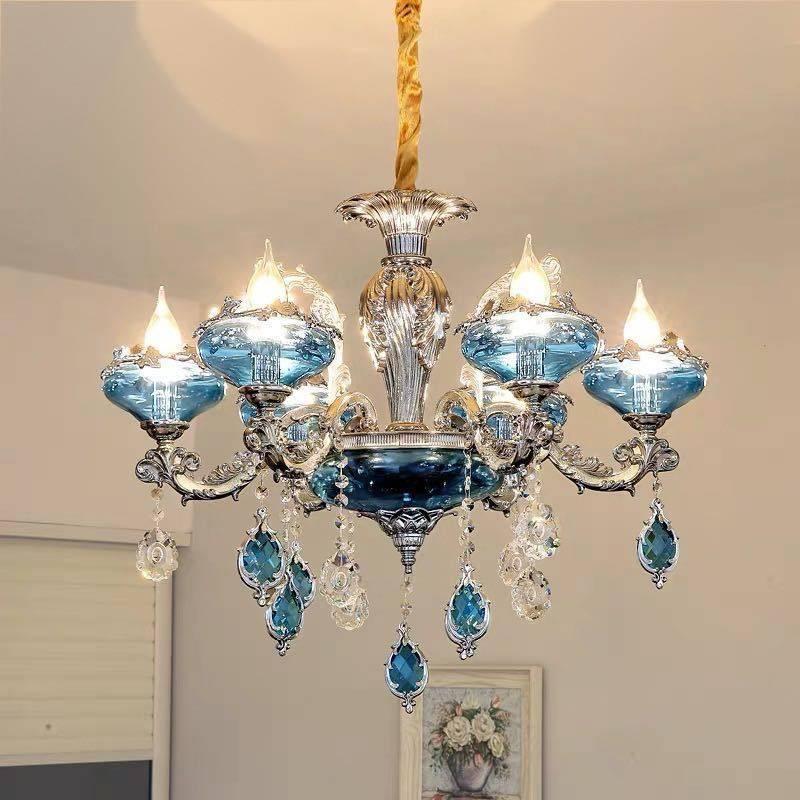 A15142 高級水晶ペンダントライト　洋風照明　シャンデリア　北欧デザイン シーリングライト不可 天井照明 6灯