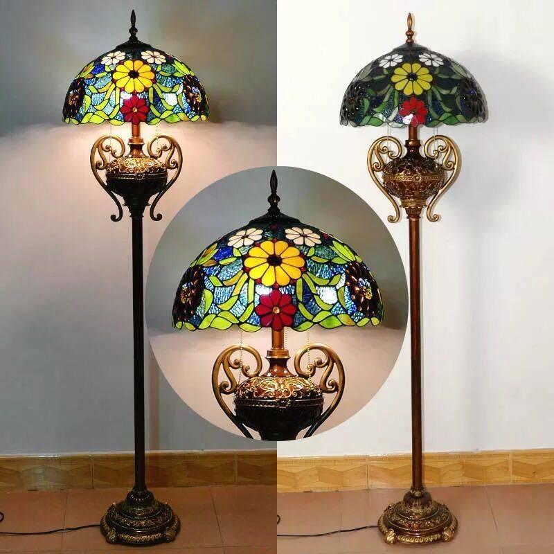 A18772 ステンドグラスフロアライト ．間接照明 フロアスタンド 照明
