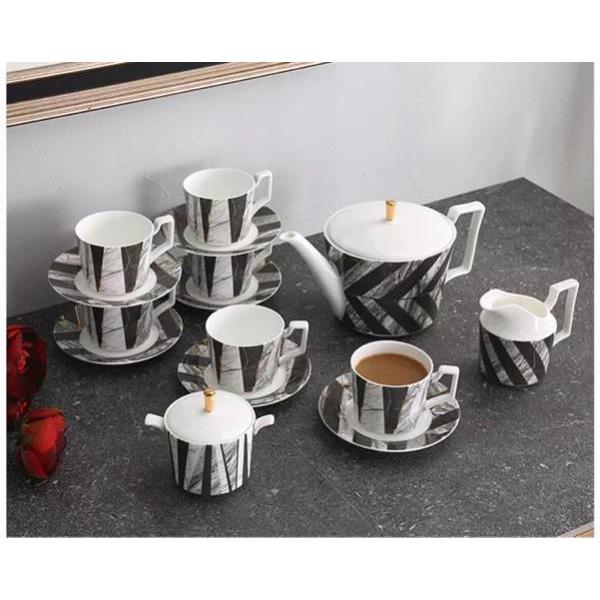 A03676 ティー・コーヒーカップセット カップ＆ソーサー6客セット 花柄