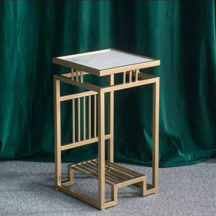 A33477 高級人造大理石コンソールテーブル 花台 玄関テーブル． 北欧 植木置き 幅32cm 高さ60cm