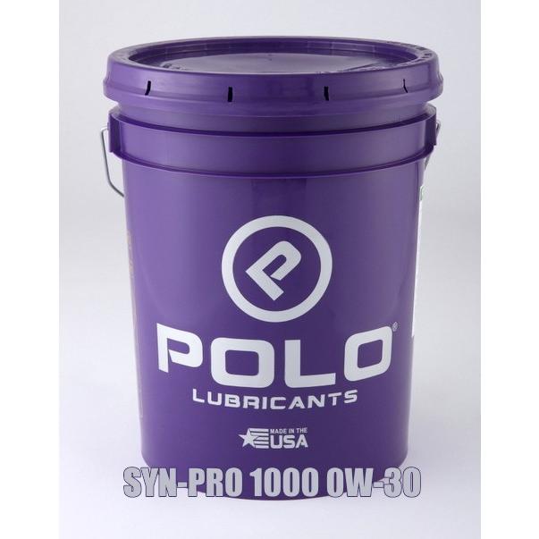 POLOオイル ポロオイル SYN-PRO 1000 0W-30 シンプロ ガソリンエンジン専用化学合成油 ペール缶 18.9L ※ご注文後のキャンセルはご遠慮ください。｜motor-lover