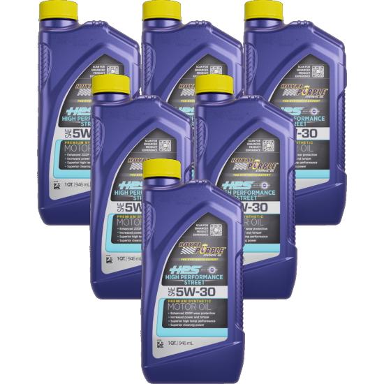  Purple HPS 5W-30 エンジンオイル 946mL6個 Royal Purple HPS 5W-20 High Performance Street Motor Oil