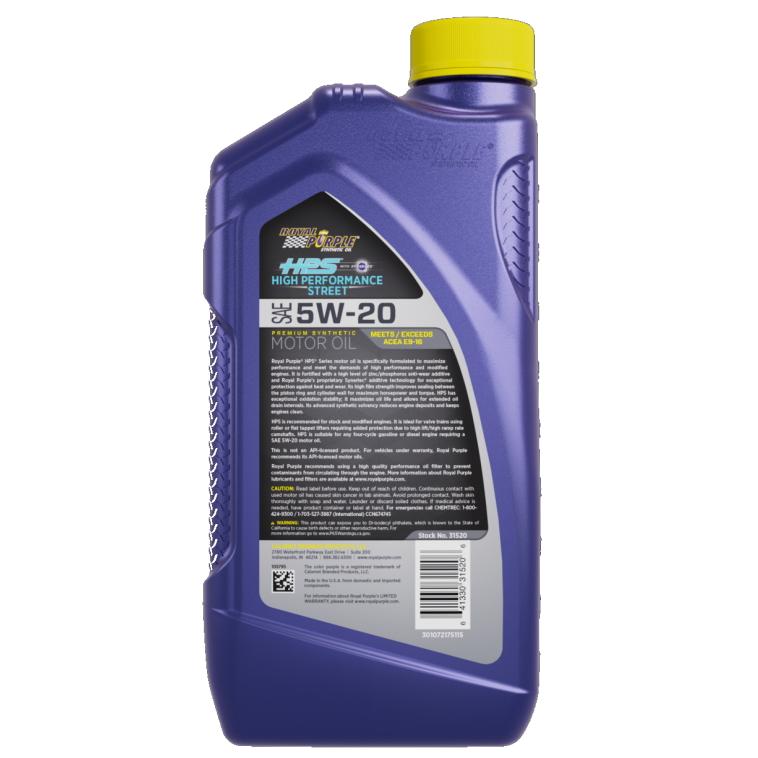 正規輸入品 ロイヤルパープルHPS 5W-20 ROYAL PURPLE SYNTHETIC OIL