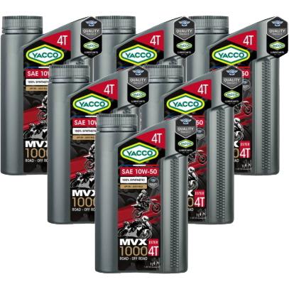 YACCO ポイント10倍！お得な6本セット YACCO MVX 1000 4T 10W-50