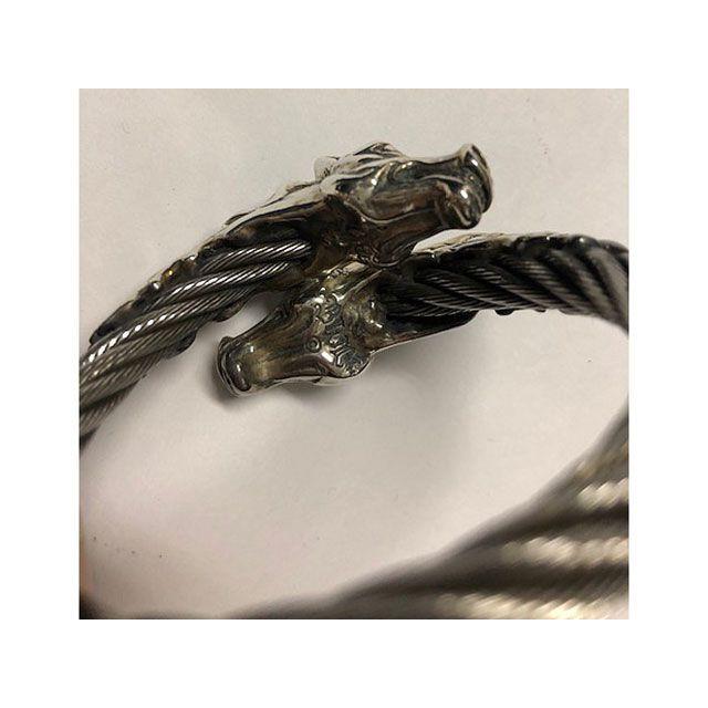 Bill Wall Leather Animal Head Cable Bangle（Horse） Bill Wall Leather
