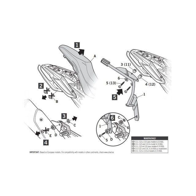 SHAD（シャッド） 【メーカー直送】シャッド G310R/G310GS 3Pシステム