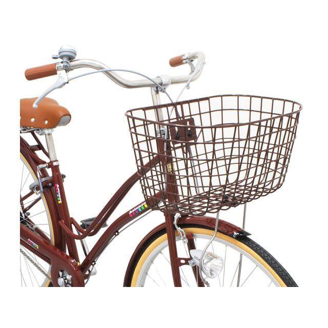 正規品／PALMY（自転車） GK-601 オシャレ丸型ワイヤーカゴ カラー：パールシルバー PALMY 自転車｜motoride｜03