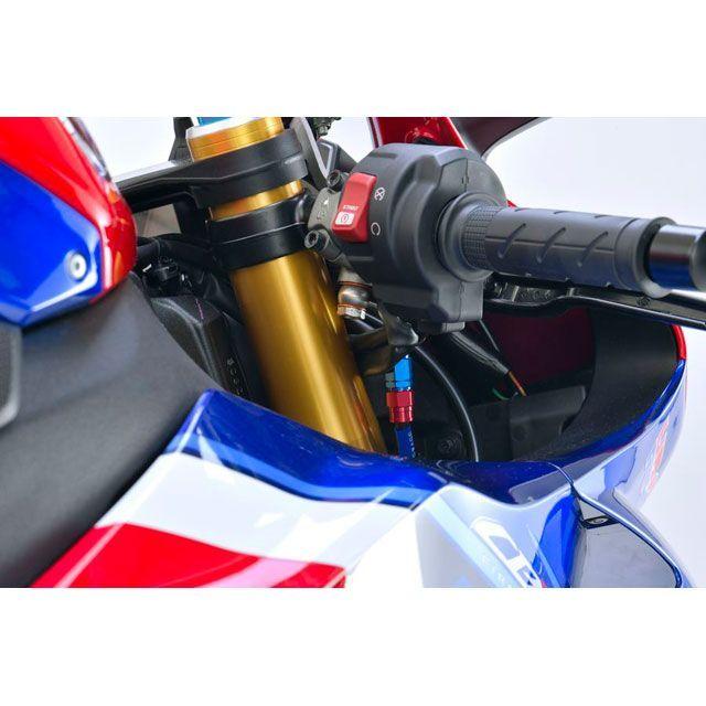 スウェッジラインプロ CBR1000RR-R SP フロントホースキット バイピース ホースエンド レッド＆ブルー ホースカラー ブラック メーカー…の画像