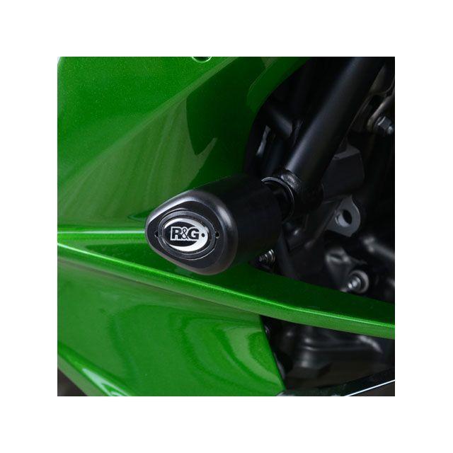 アールアンドジー Ninja H2 SX エアロクラッシュプロテクター ブラック R&G_1