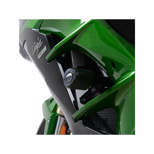 アールアンドジー Ninja H2 SX エアロクラッシュプロテクター ブラック R&G_3