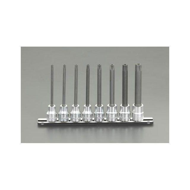 正規品／エスコ 3/8”DR/100mm Bore-Torx ロングビットソケットセット ESCO バイク 車 自動車 自転車