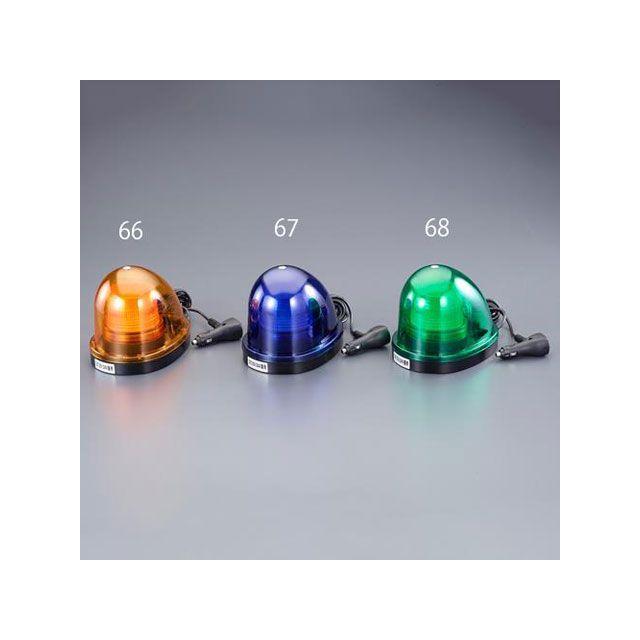 正規品／エスコ DC12V/24V LED回転・点滅灯（モーターレス/青色） メーカー在庫あり ESCO バイク 車 自動車 自転車