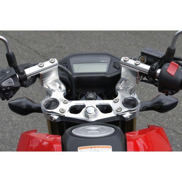 オーバーレーシング GROM スポーツライディング ハンドルキット カラー シルバー メーカー在庫あり OVER RACINGの画像
