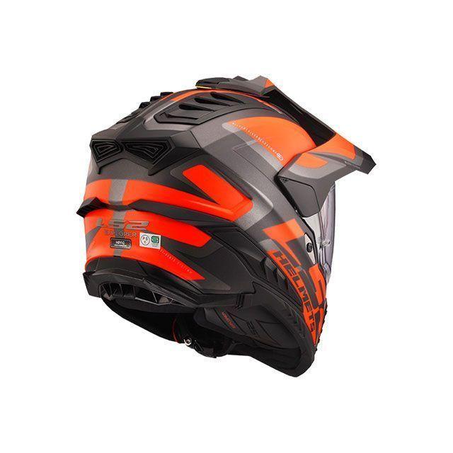 LS2　EXPLORER/F オレンジ/マッドブラック　ピンロックシート付き！ LS2 HELMETS エルエスツーヘルメット EXPLORER F/エクスプローラーエフ