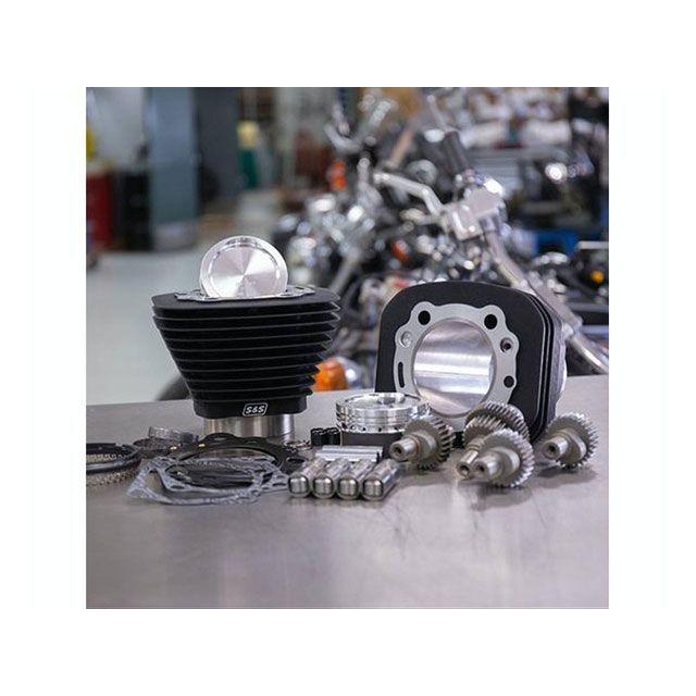 エス＆エス Hooliganキット 00y-XL 883→1200CC リンクルブラック S&S