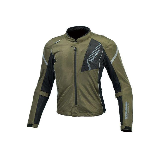 正規品／コミネ 2022年春夏モデル JK-128 プロテクトフルメッシュジャケット（オリーブ） サイズ：WL メーカー在庫あり KOMINE バイク