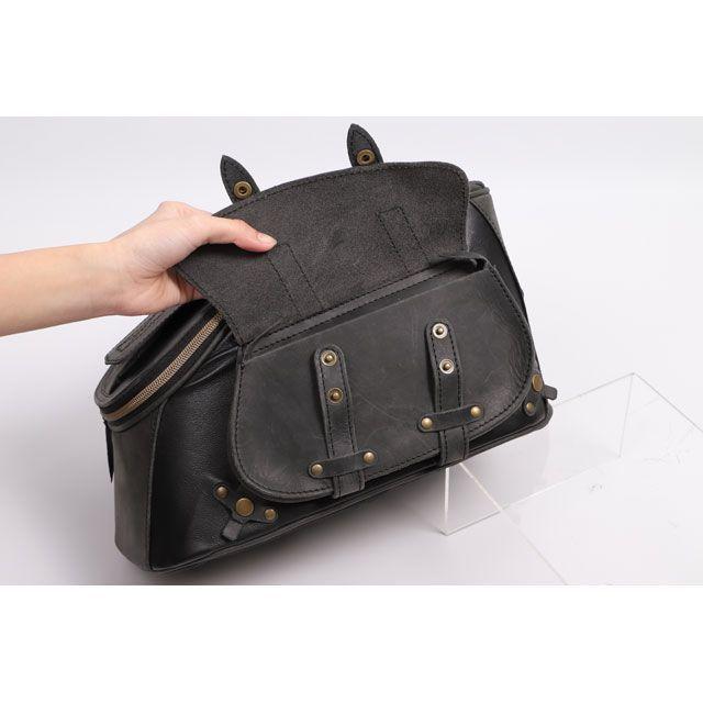 DEGNER（デグナー） SB-93 ヴィンテージレザー シートバッグ（ブラック 