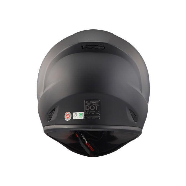 ヘルメット マットブラック XXXLサイズ LS2（エルエス2） LS2 HELMETS エルエスツーヘルメット STREET FIGHTER（マットブラック