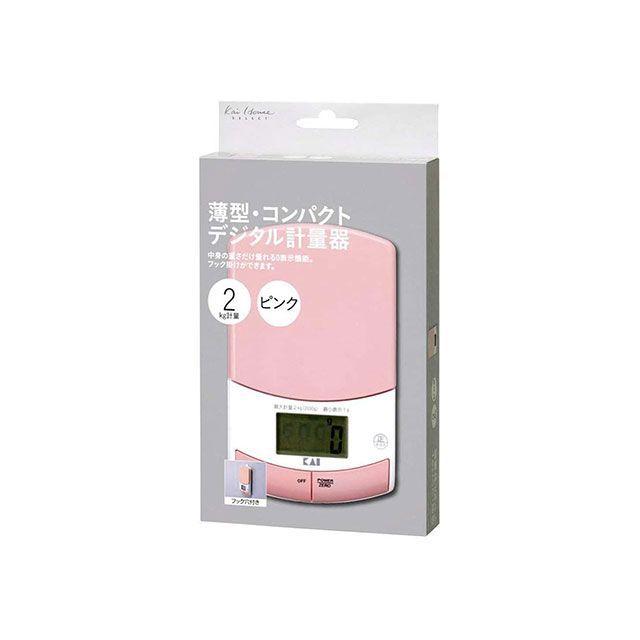 正規品／貝印 Kai House SELECT 薄型計量器 2kg ピンク メーカー在庫あり kai 日用品｜motoride｜08