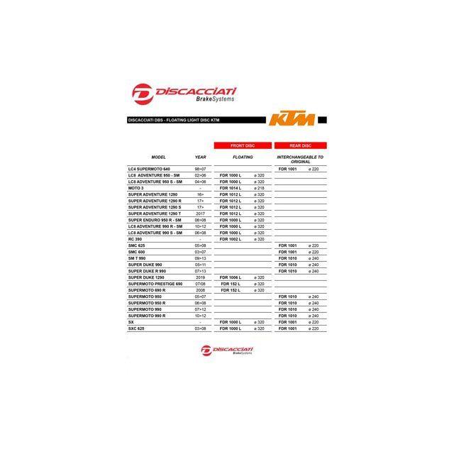 Discacciati KTM KTM ライトウェイト フロントフローティング
