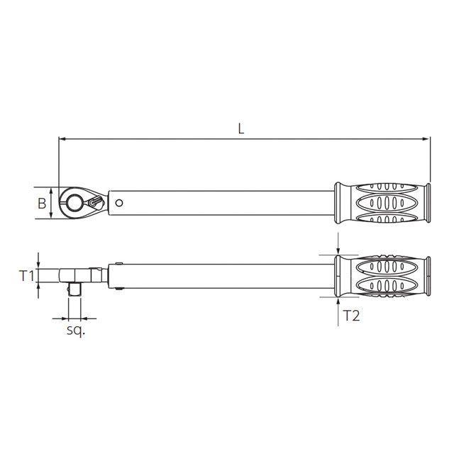 正規品／ケイティーシー 12.7SQ 36ギア プレロック型トルクレンチ トルク範囲60-300Nm 【法人専売商品】 GW300-04T KTC …｜motoride｜05