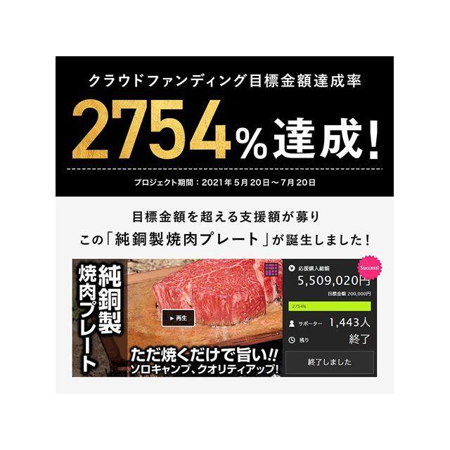 桂記章 純銅製焼肉プレート B5サイズ（リフター付） KATSURAKISYO