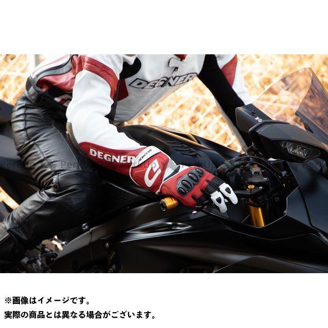 日本向け正規品 正規品／デグナー 2023春夏モデル RG-11 レーシンググローブ（ホワイト-レッド） サイズ：M メーカー在庫あり DEGNER バイク
