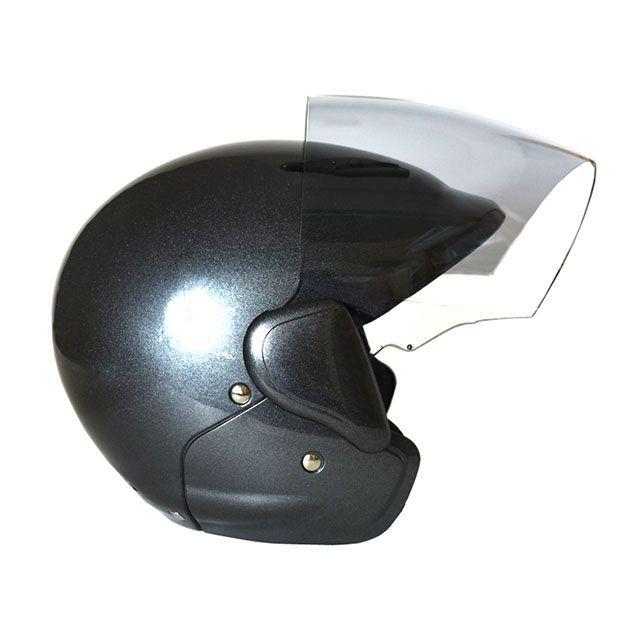 【メーカー直送】ビー＆ビー BB-604 セミジェットヘルメット（ガンメタ） B&B バイク｜motoride｜04