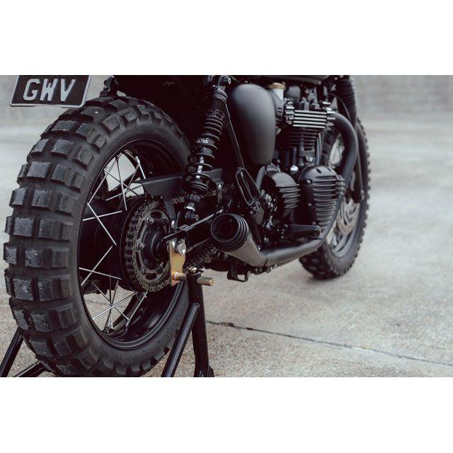モートーン BONNEVILLE T100 BONNEVILLE T120 スリップオンマフラー SATURN V ステンレス/アルミ（ブラック） …_2