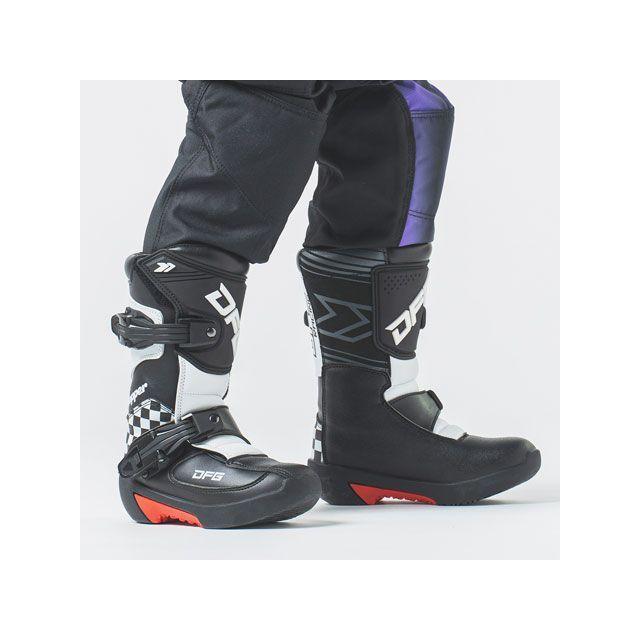 【特価品】ディーエフジー ホッパー ブーツ（ブラック/ホワイト） サイズ 19.0cm メーカー在庫あり DFG