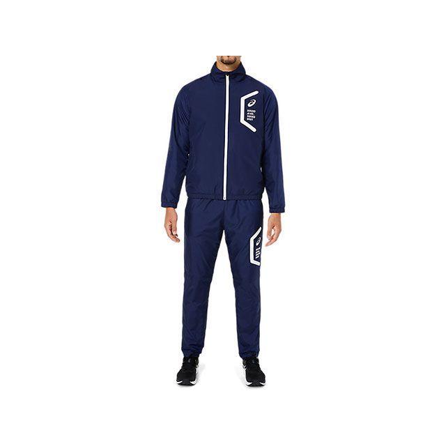 アシックス 2031E062 TEAM HEX WINDBREAKER PNT（ピーコート） サイズ 2XL ASICSの画像