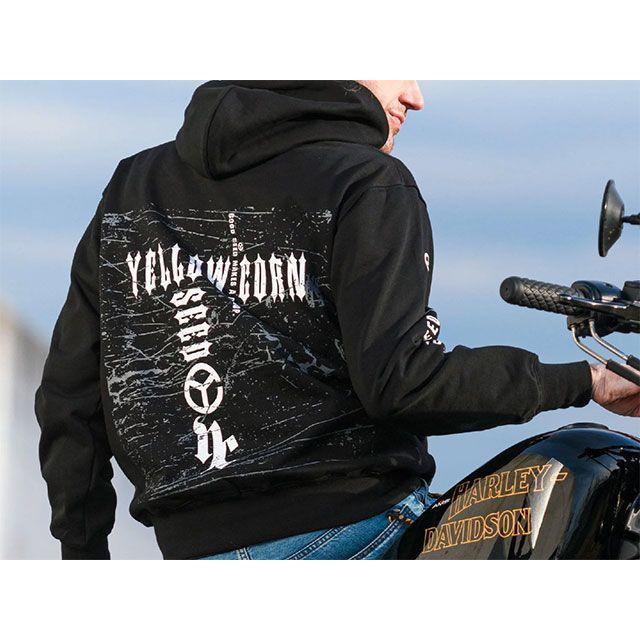 イエローコーン 2024春夏モデル YELLOW CORN SEED SH-003 フーディー（ブラック） サイズ M YeLLOW CORN イエローコーン 2024春夏モデル YELLOW CORN SEED SH-003 フーディー