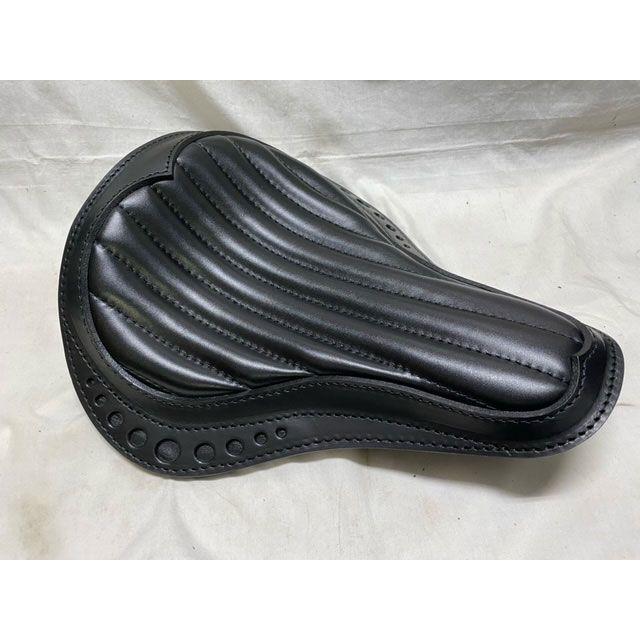 部品屋K\u0026W Lucky Custom Leather製 サドルシート（ブラック×ブラック） K\u0026W_1
