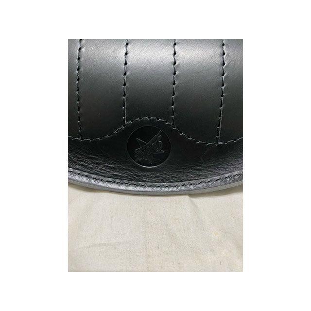 部品屋K\u0026W Lucky Custom Leather製 サドルシート（ブラック×ブラック） K\u0026W_6