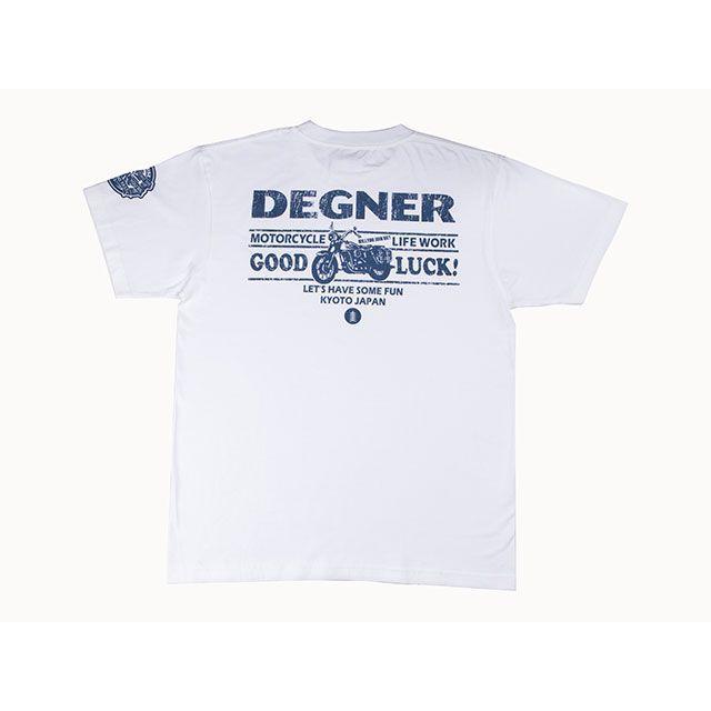 正規品／デグナー 2024春夏モデル 24TS-1 デグナーコットンTシャツ（ホワイト） サイズ：S DEGNER バイク｜motoride｜02