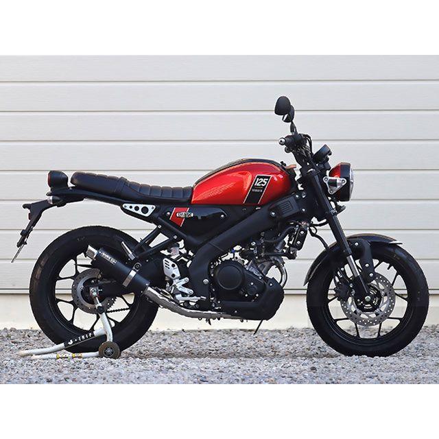 ダブルアールズ XSR125 JMCA フルエキゾースト ショートオーバル F-BLACK（ステンレス）仕様 WR’S_2