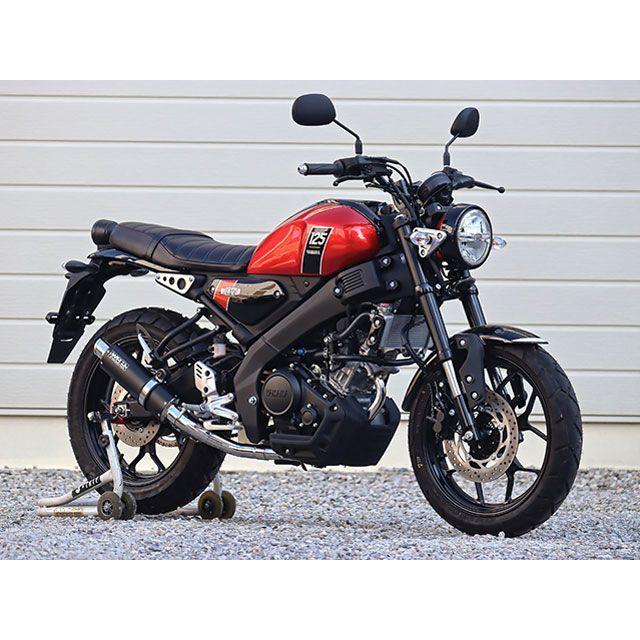 ダブルアールズ XSR125 JMCA フルエキゾースト ショートオーバル F-BLACK（ステンレス）仕様 WR’S_4